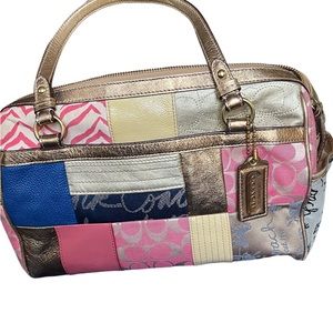 Coach: Patchwork Coach Shoulder Bag